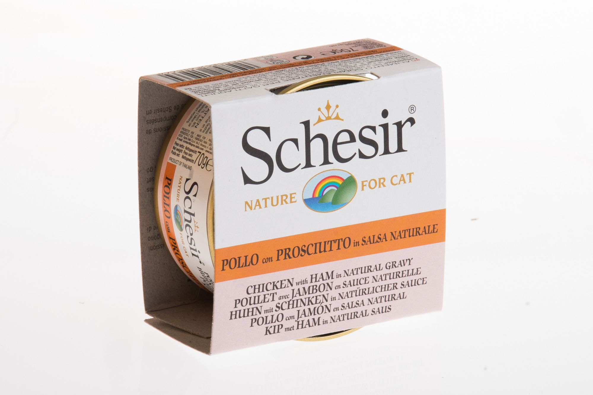 SCHESIR Natural Paté in 70g Sauce für erwachsene Katzen - 8 erlesene Geschmacksrichtungen