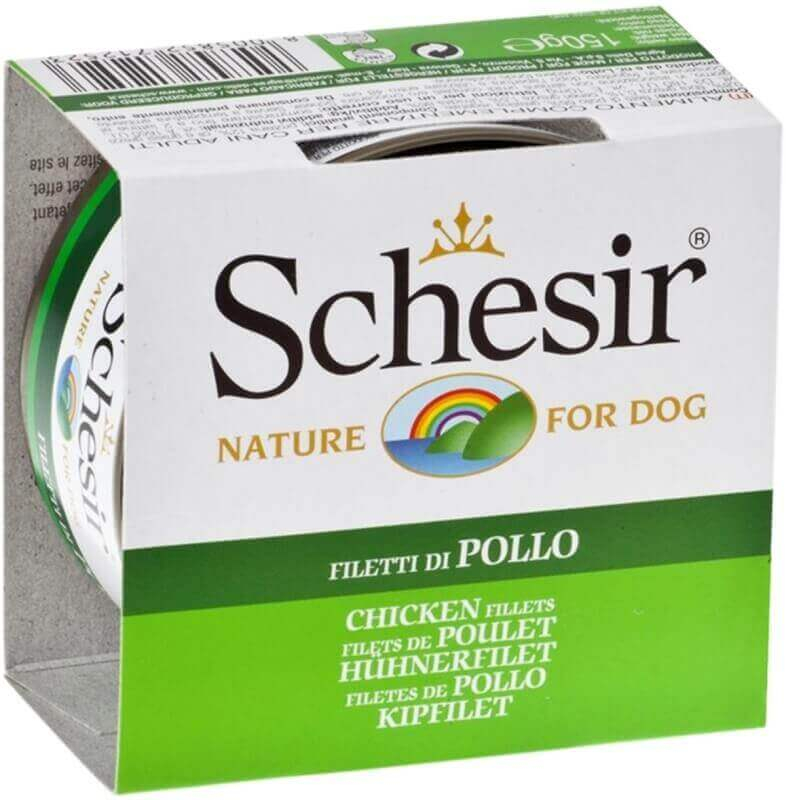 SCHESIR Comida húmeda para perros Latas de 150g para - 5 recetas