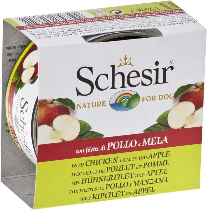 SCHESIR Comida húmeda Natural con fruta 150g para perros - 3 recetas