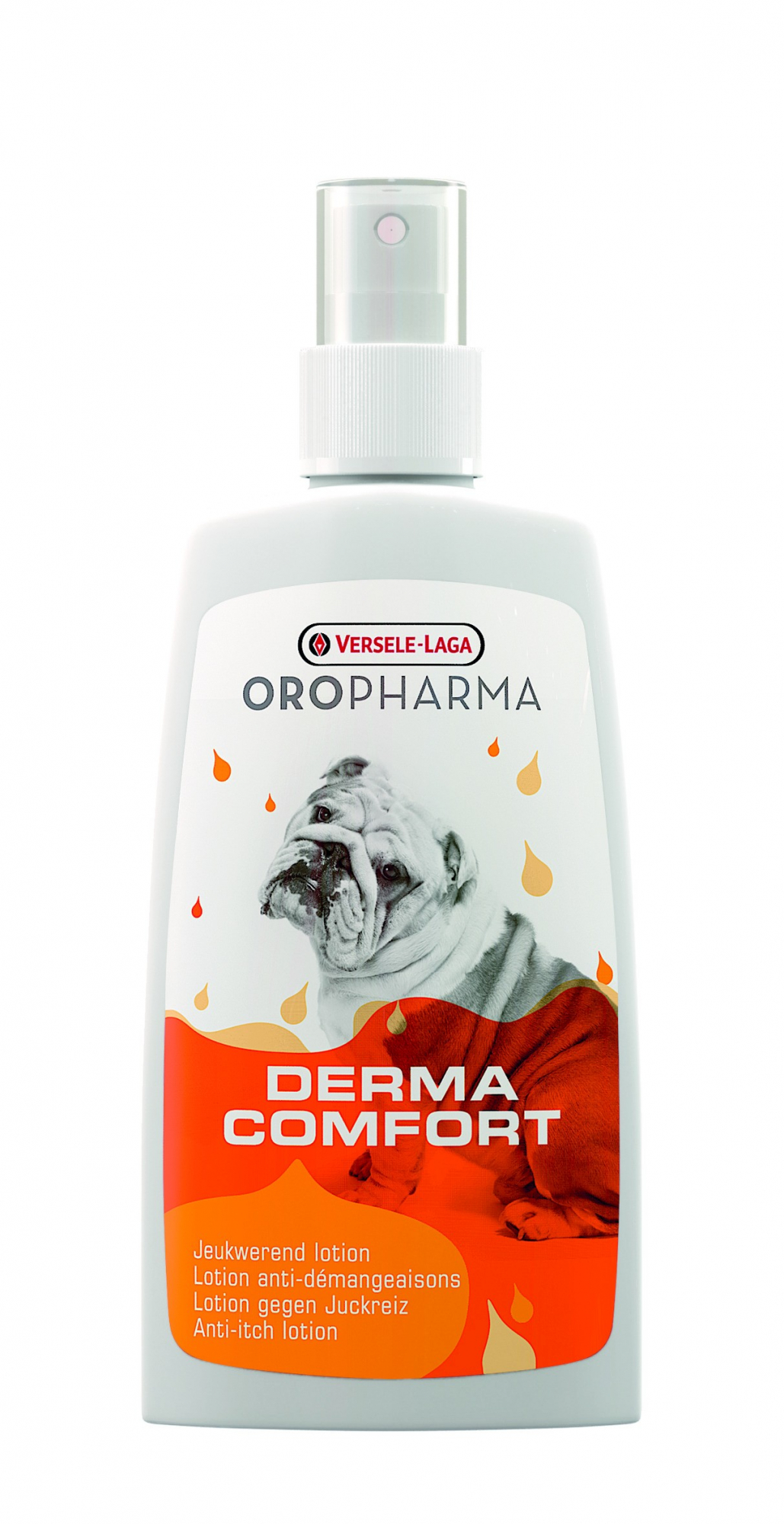Loción Derma Confort Oropharma antipicores para perros 150 ml