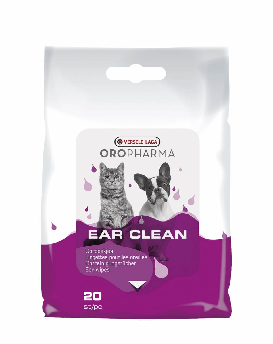 Toallitas húmedas para el cuidado de las orejas Oropharma para perros y gatos