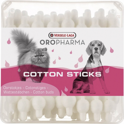 Bâtonnets ouatés Cotton Sticks Oropharma Soin des oreilles pour chiens et chats