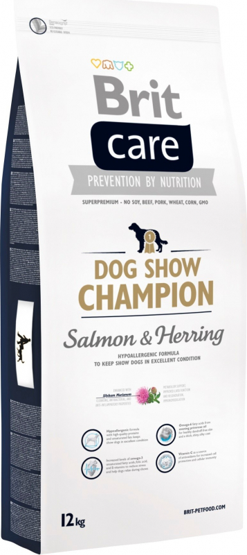 BRIT CARE Dog Show Champion Saumon & Hareng pour Chiens de concours 