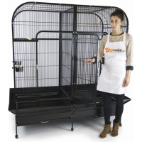 Cage double pour grand perroquet Zolia Gabon - H 178 cm