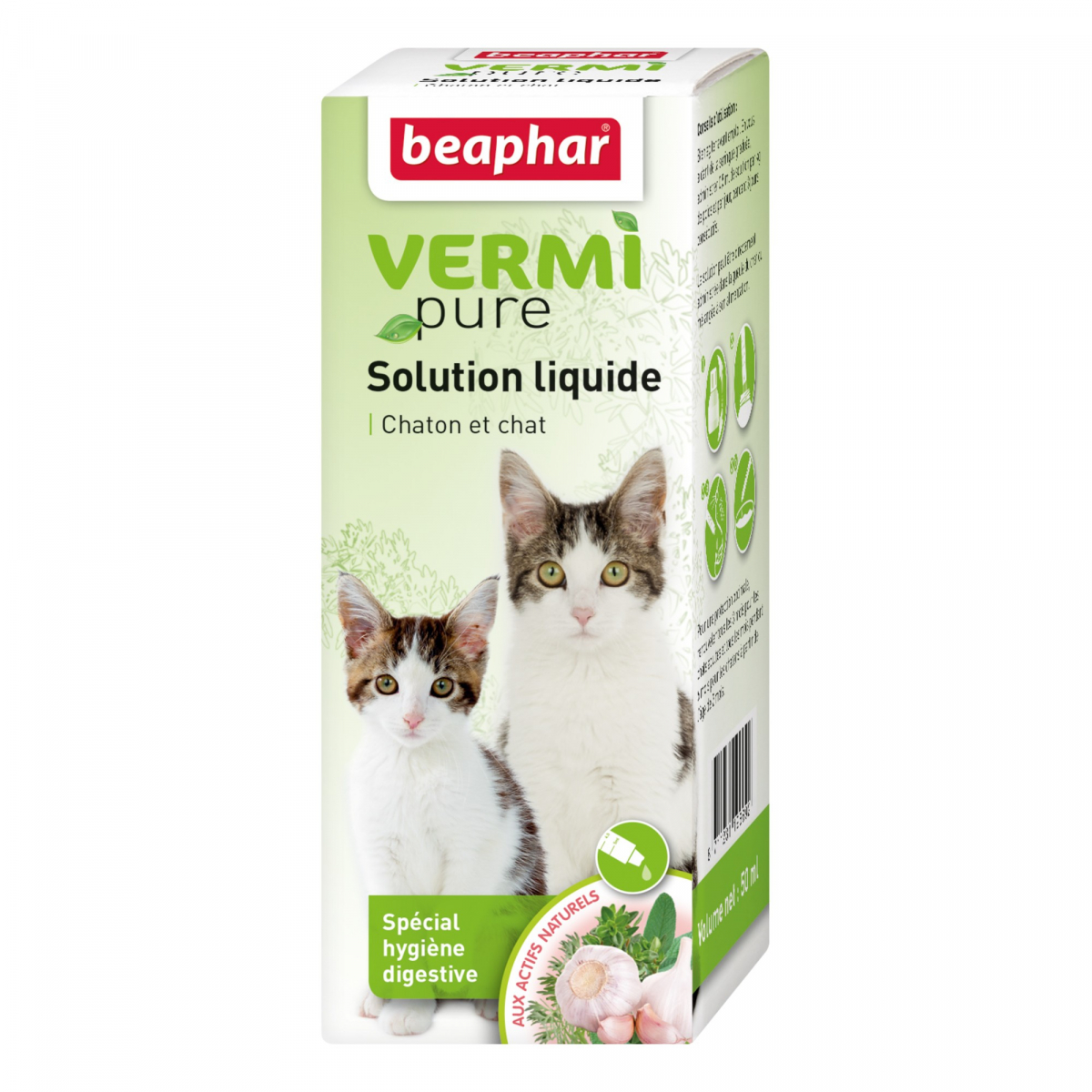 VERMIpure, solution purge aux plantes chat