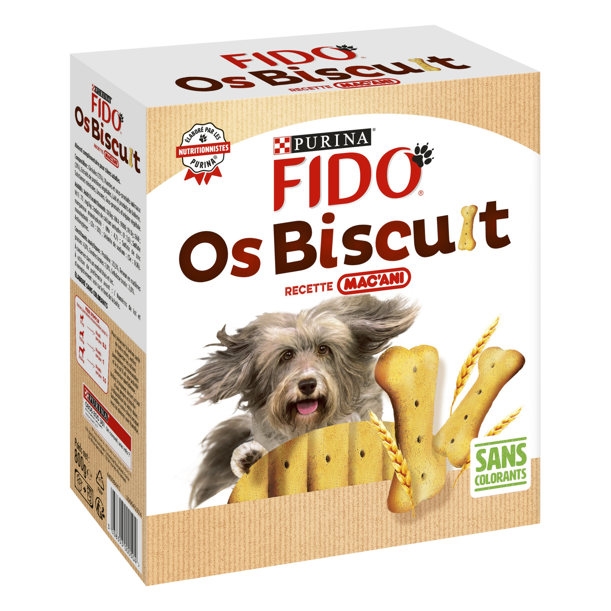 FIDO Os Biscuits Ricette Mac'ani per cani