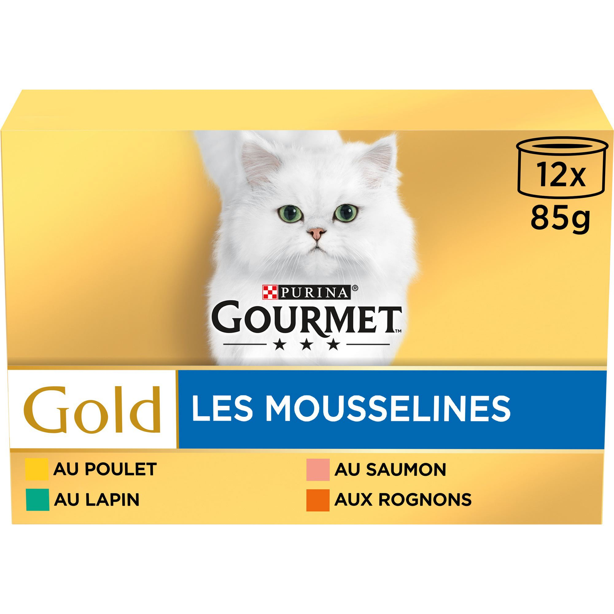 GOURMET GOLD Mousselines für erwachsene Katzen
