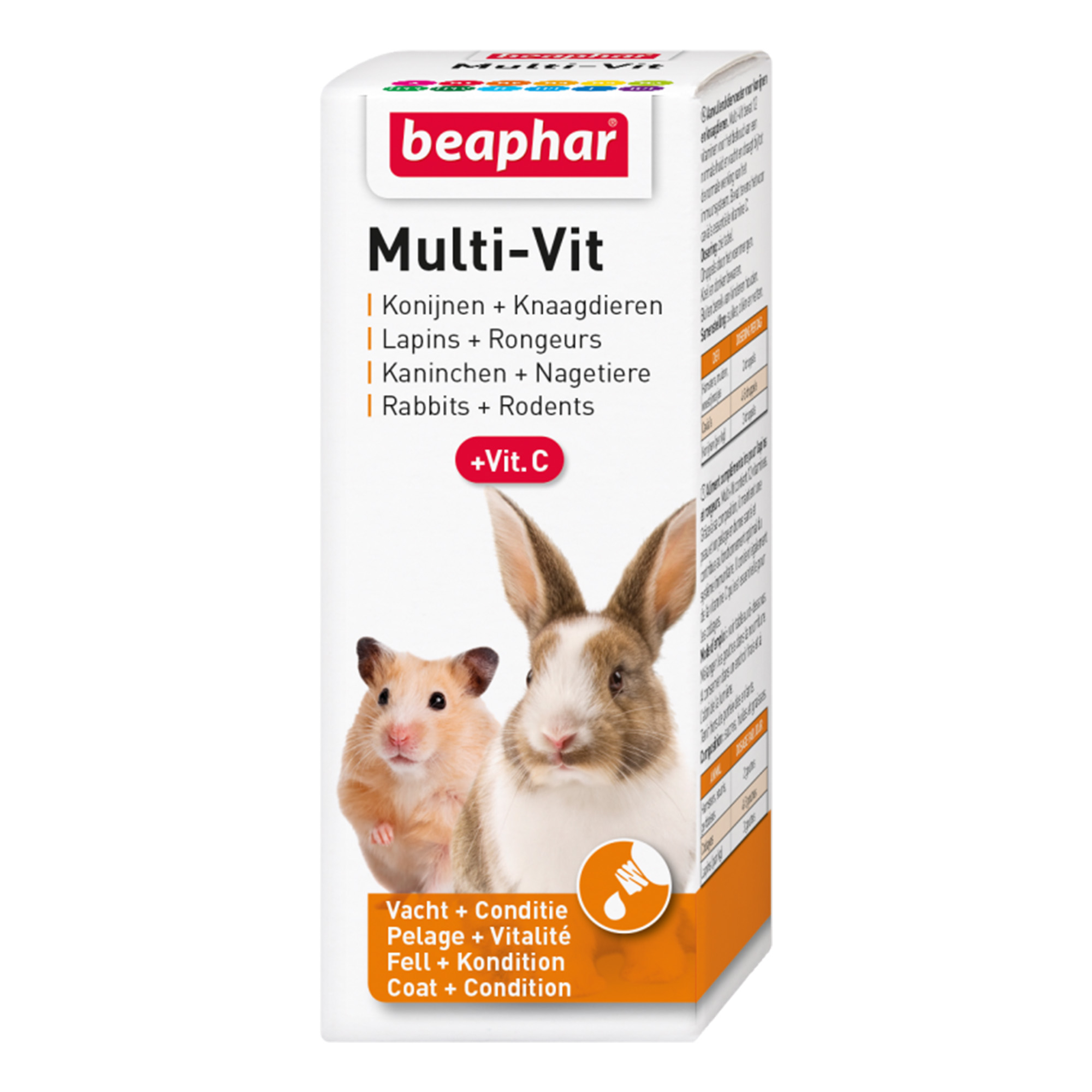 Beaphar Multi-Vit voor konijnen en knaagdieren