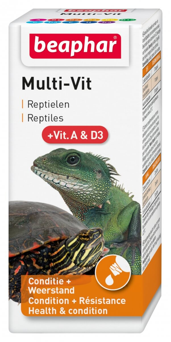 Multi-vit, vitamines pour reptiles