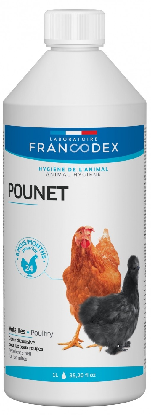 Francodex Pounet natuurlijk poeder voor gevogelte en legkippen