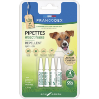 Francodex Pipette anti parassitarie insettifughe per cani (x4)
