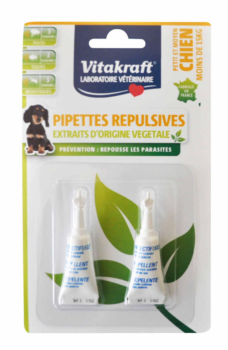 Pipettes Insectifuges pour Chien