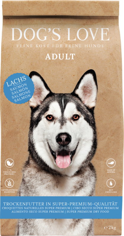 Trockenfutter DOG'S LOVE Lachs & Forelle, ohne Gluten
