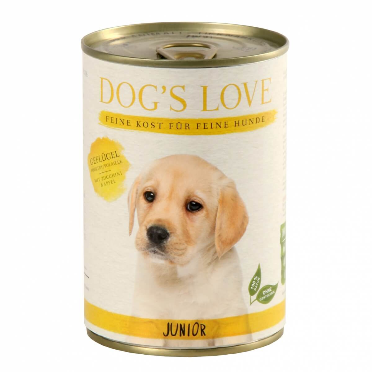Comida húmeda para cachorros y junior DOG'S LOVE Aves de corral
