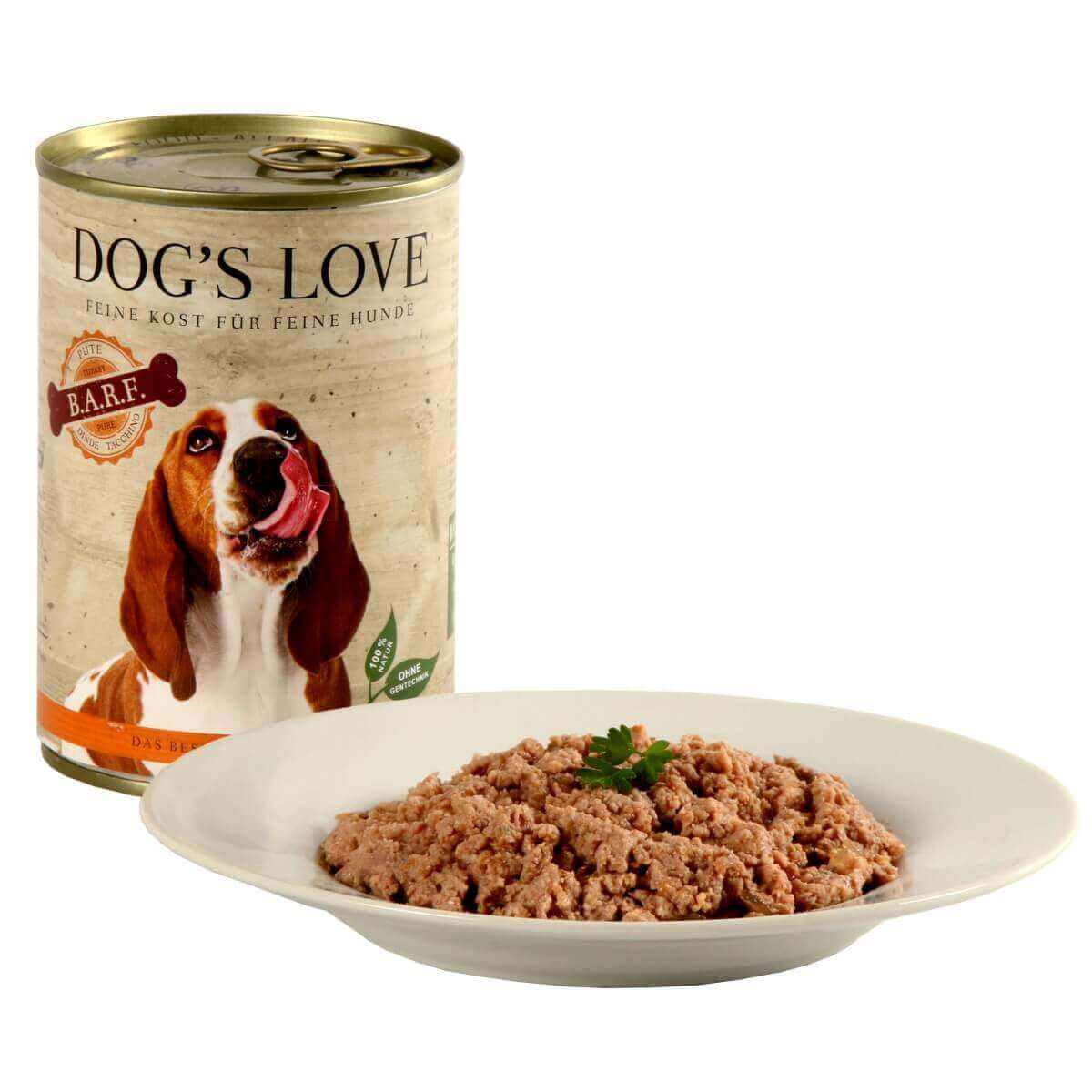 Patê DOG'S LOVE Barf 100 carne