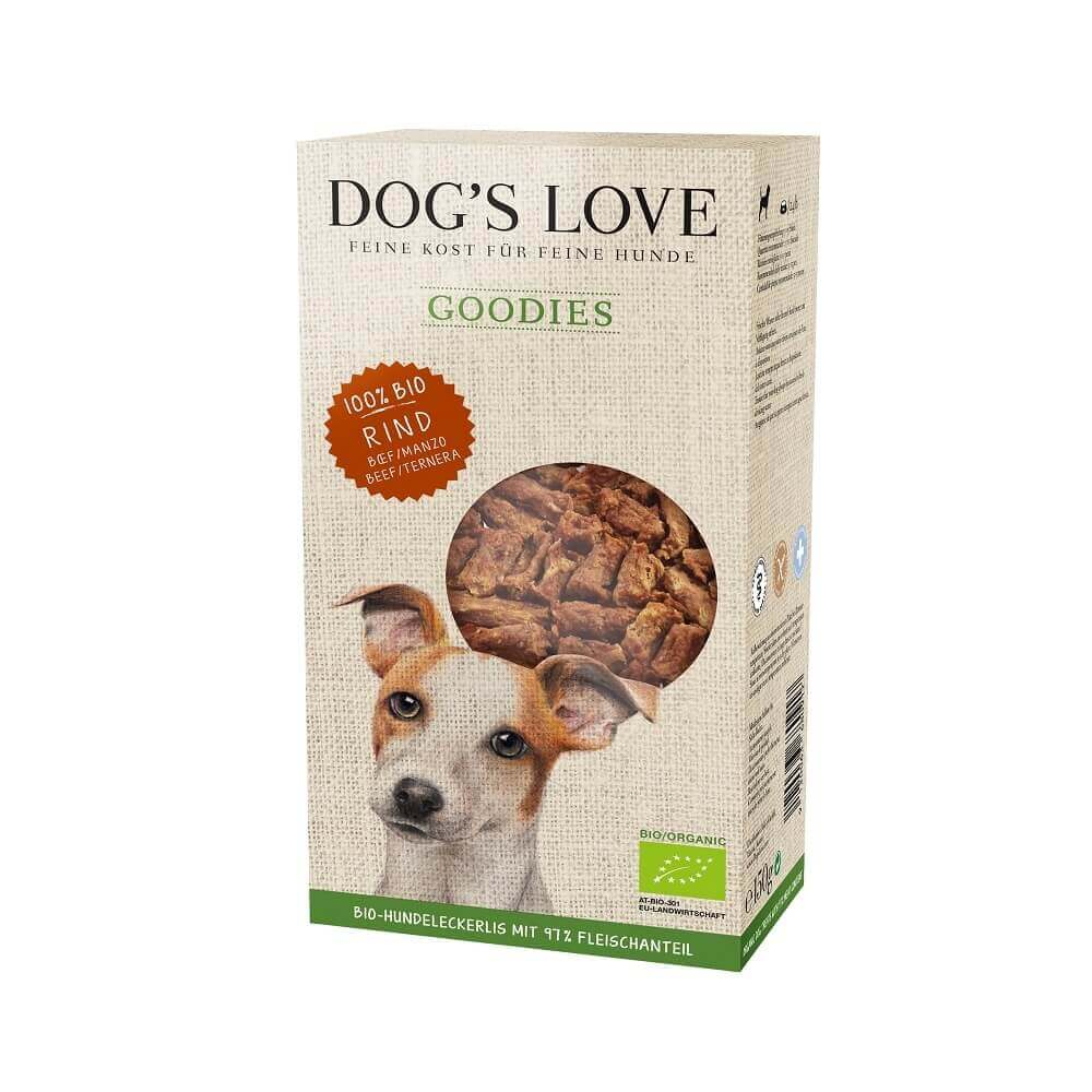 DOG'S LOVE dolciumi per cani al 100% carni BIO