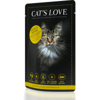 Pâtée CAT'S LOVE pour chat adulte - 85g - 6 saveurs au choix