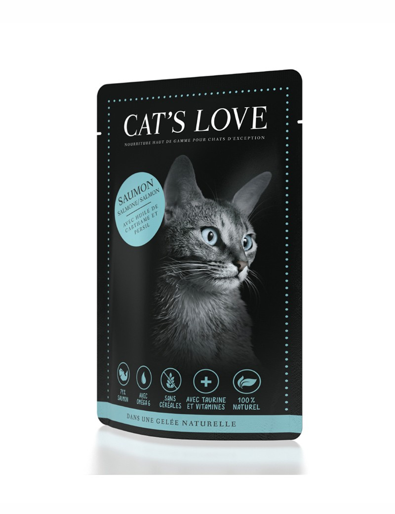 CAT'S LOVE Comida húmeda para gatos 85 g - 6 recetas para escoger
