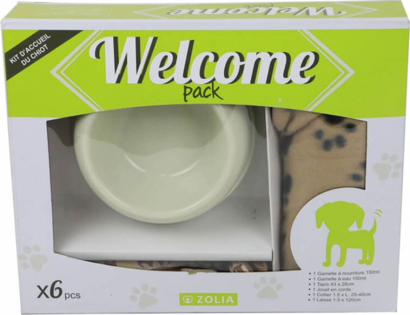 Kit Plaid de bienvenue pour chien WELCOME Pack