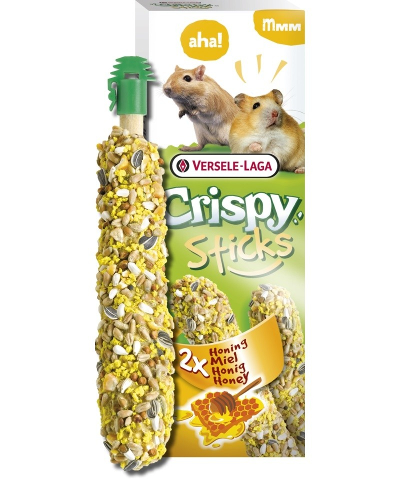 Versele Laga Crispy Sticks Hamsters e Gerbil com mel