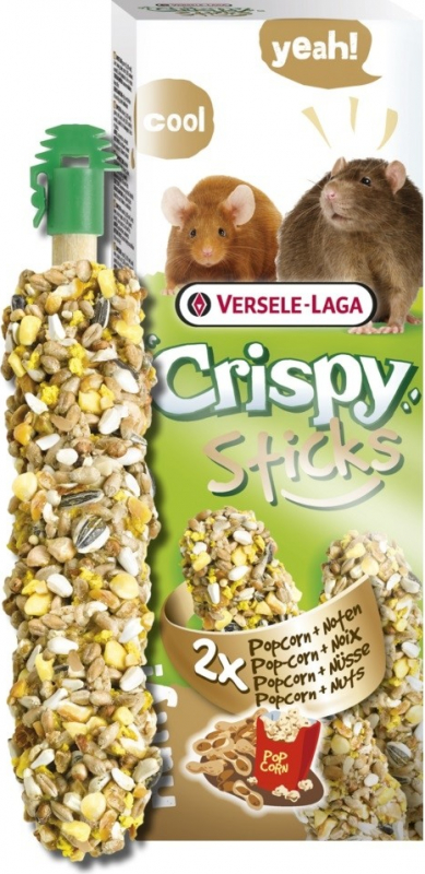 Versele Laga Crispy Sticks para ratas y ratones con Palomitas y Nueces