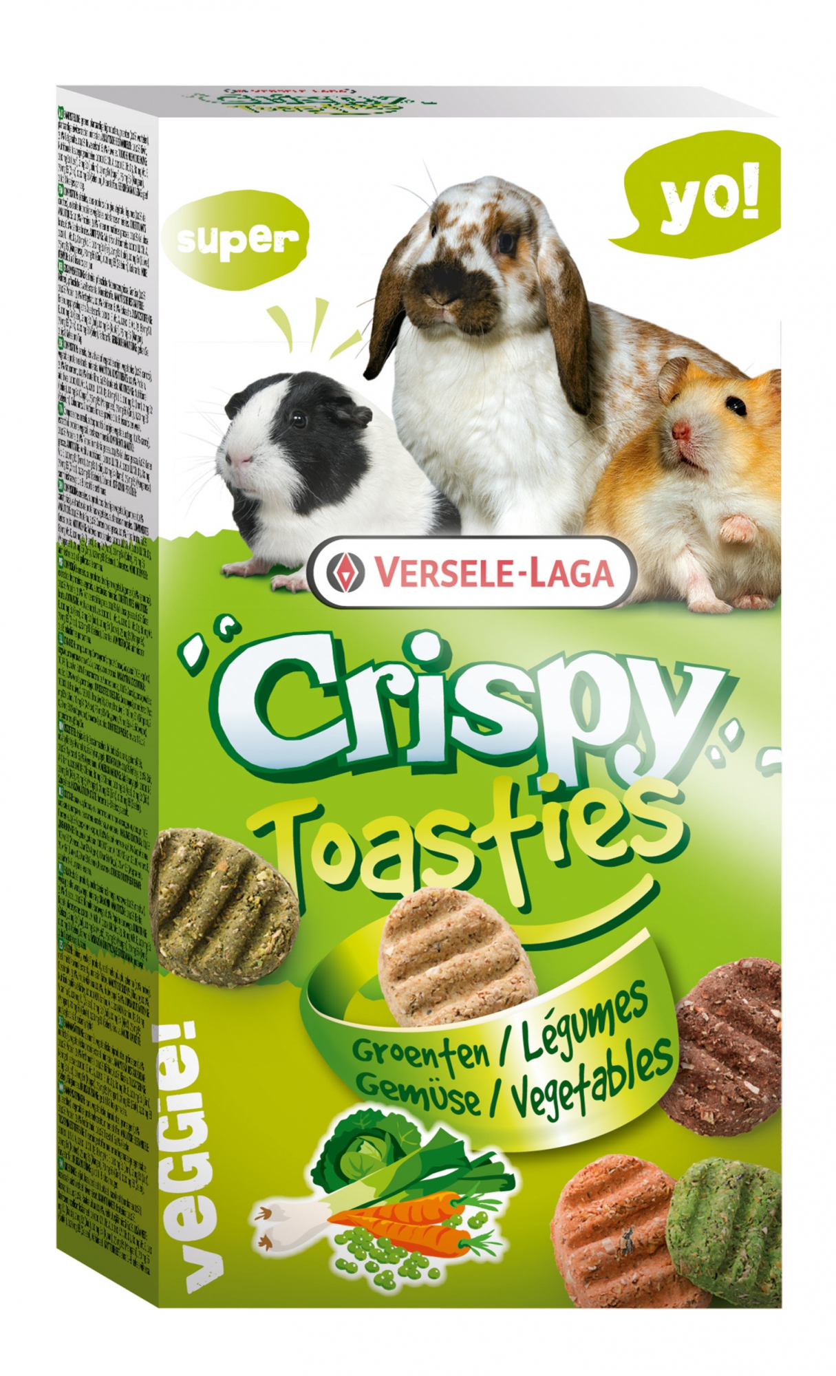 Versele Laga Crispy Toasties pour petits mammifères