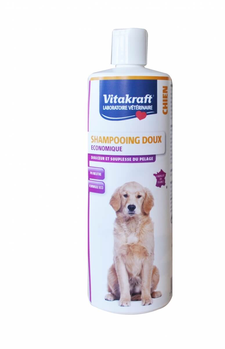 Shampoo suave e económico para cães