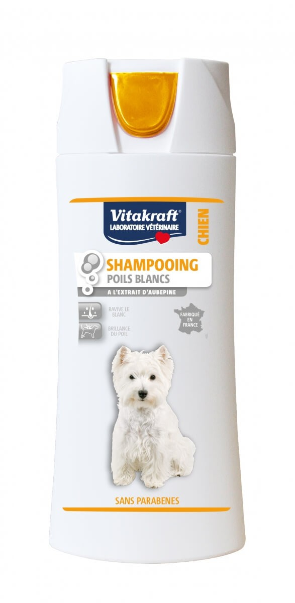 Shampoo peli bianchi Cane