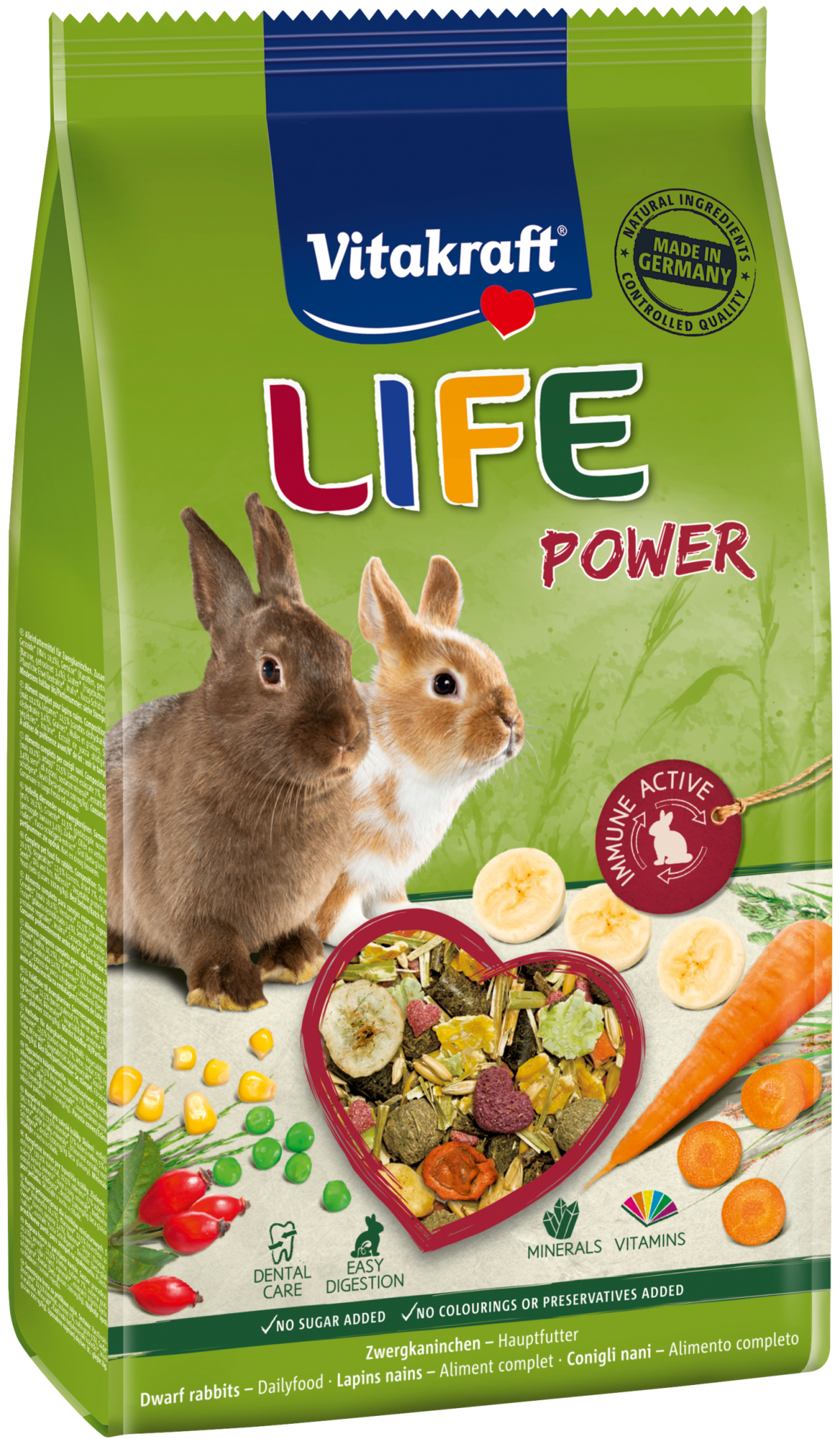 Vitakraft Life Power Alimento completo para conejos enanos
