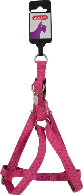 Arnês ajustável Mac Leather cor-de-rosa Fuchia