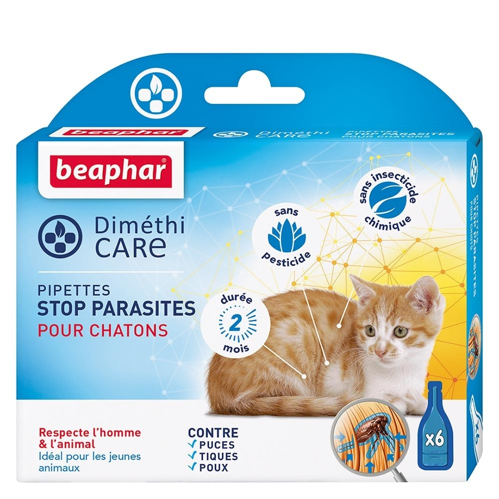 DiméthiCARE, pipetas stop parásitos para gato