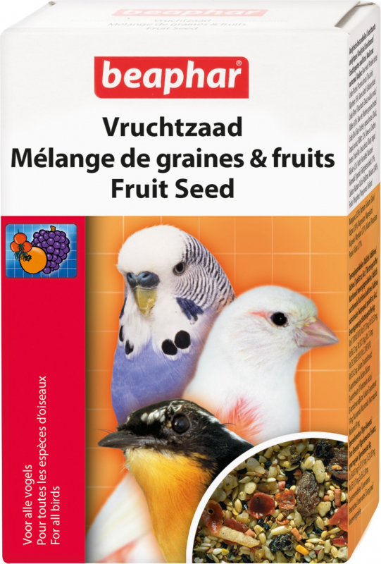 Semillas con frutas para pájaros