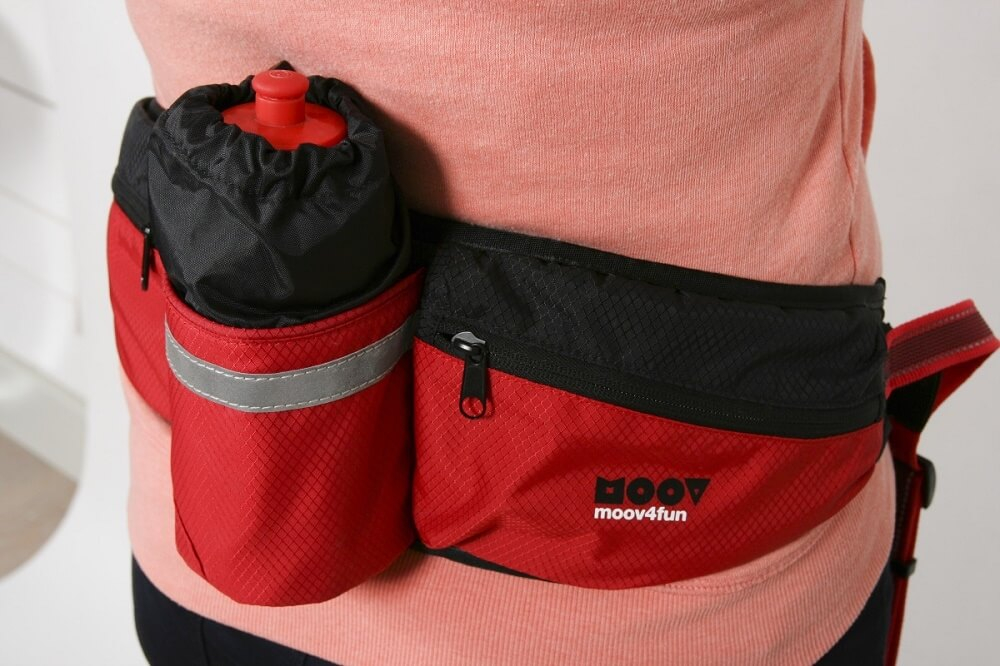 MOOV Cintura rossa per jogging anti-trazione