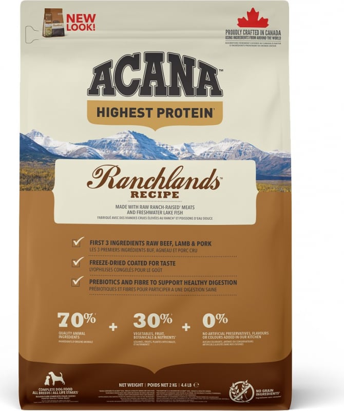 ACANA Highest Protein Ranchlands pour chien