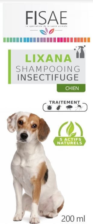 Insectenwerende shampoo voor honden en katten FISAE LIXANA