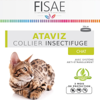 Collier Insectifuge Chat FISAE ATAVIZ avec système anti-étranglement