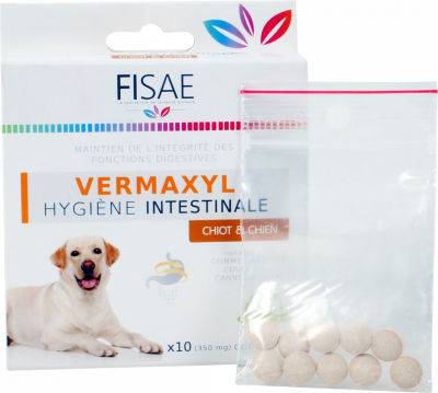 Hygiène intestinale chiot / chien FISAE VERMAXYL - Label Eco-Cert