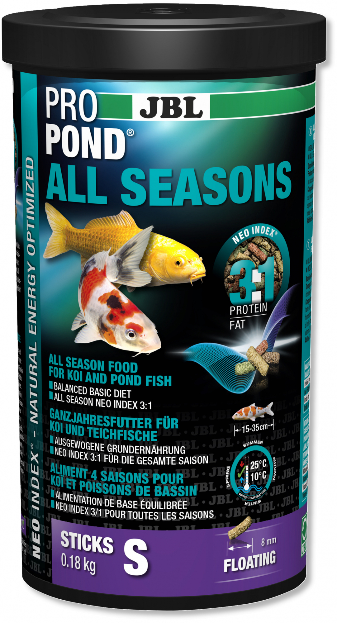 JBL ProPond All Seasons Nutrição para peixes de lago