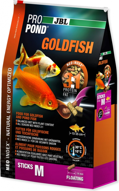 JBL ProPond Goldfish bâtonnets alimentaires pour poissons rouges