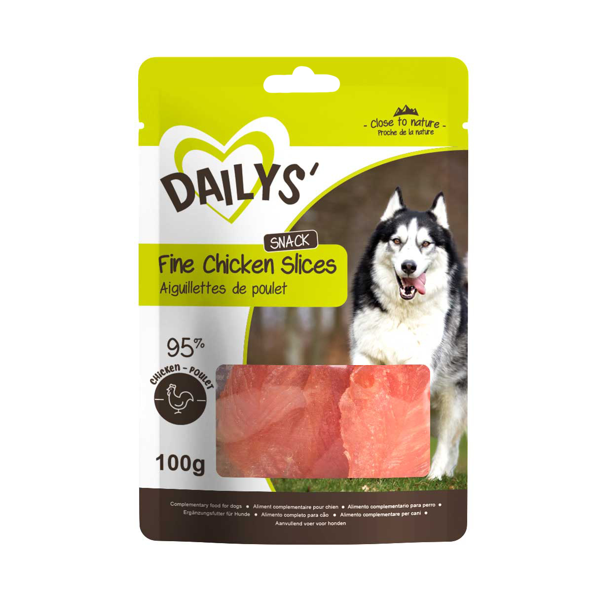 Snacks para cães DAILYS Nature - Filetes de frango