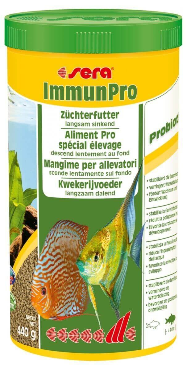 Alimentos especiais para criação de peixes ornamentais Sera ImmunPro