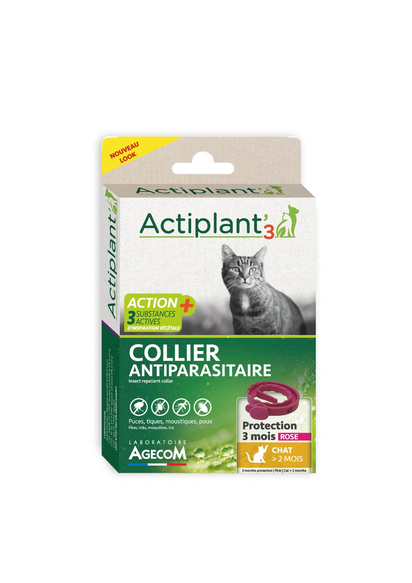 ACT3 Collier insectifuge antiparasitaire CHAT