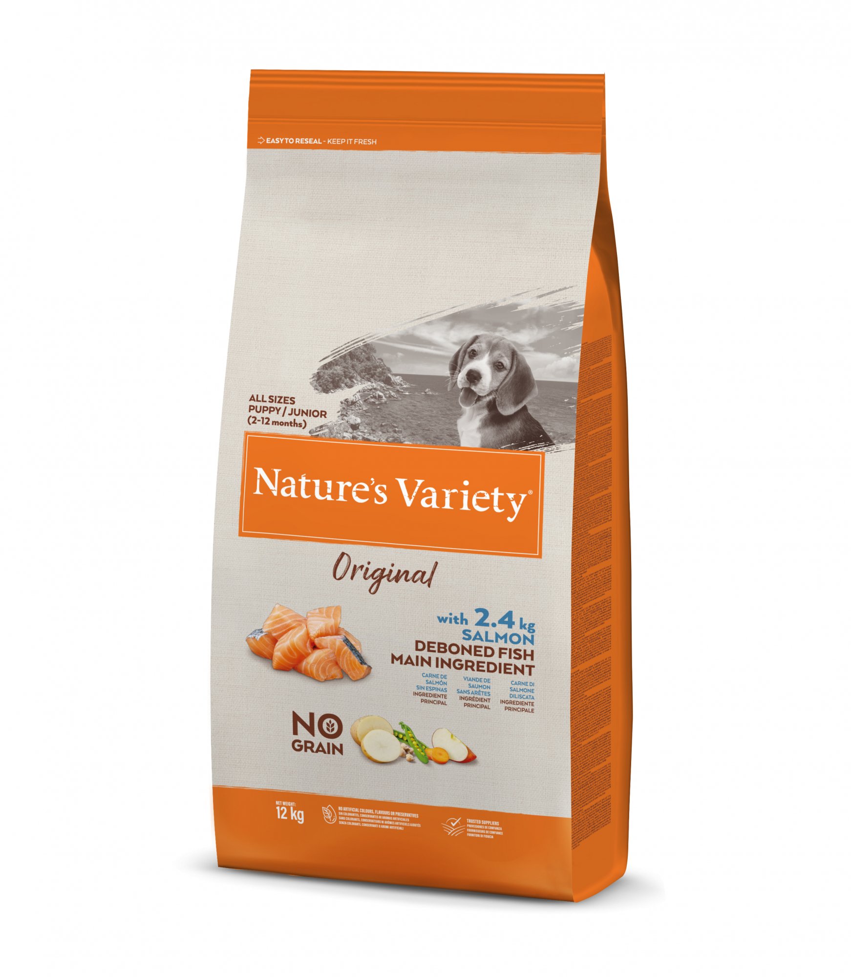 NATURE'S VARIETY Original Original de salmão sem cereais para cão júnior