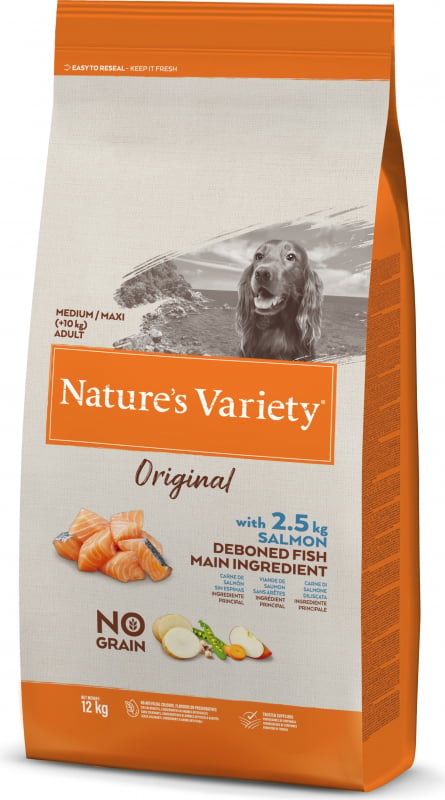 NATURE'S VARIETY Senza Cereali Medium Maxi Adult Saumon