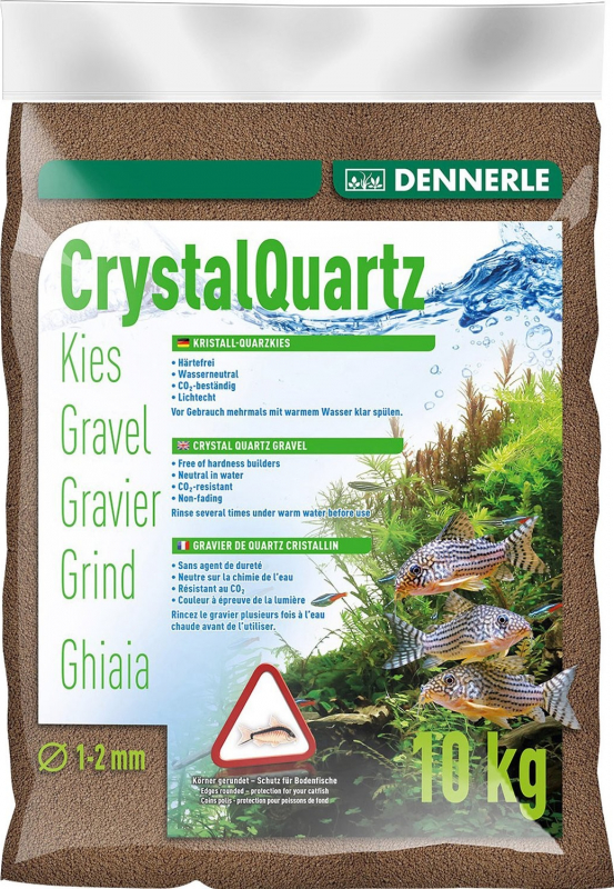 DENNERLE Gravier quartz cristallin brun foncé 1-2mm