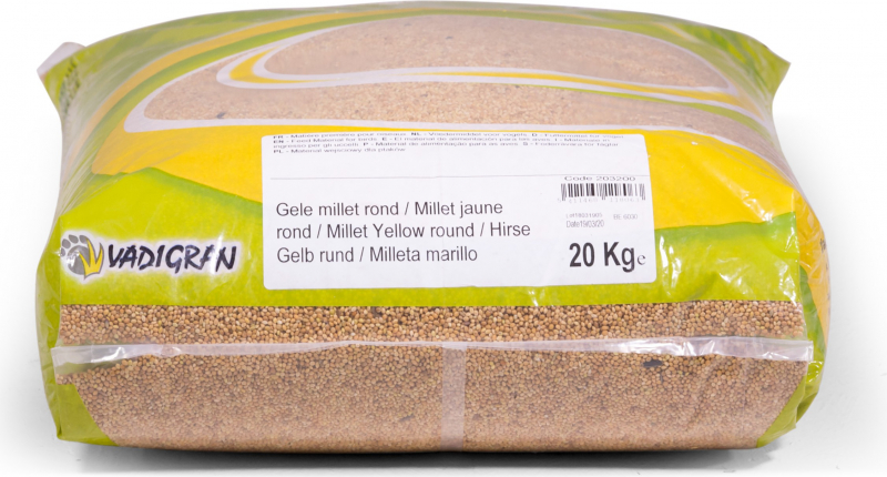 Millet rond jaune pour oiseaux - 20kg