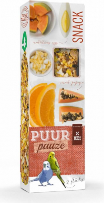 Witte Molen Purr Pauze Snack para periquitos de Papaya y naranja