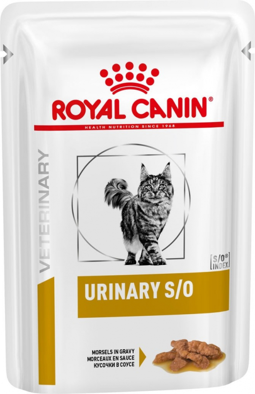 Royal Canin Veterinary Feline Urinary S/O comida húmeda en mousse o salsa