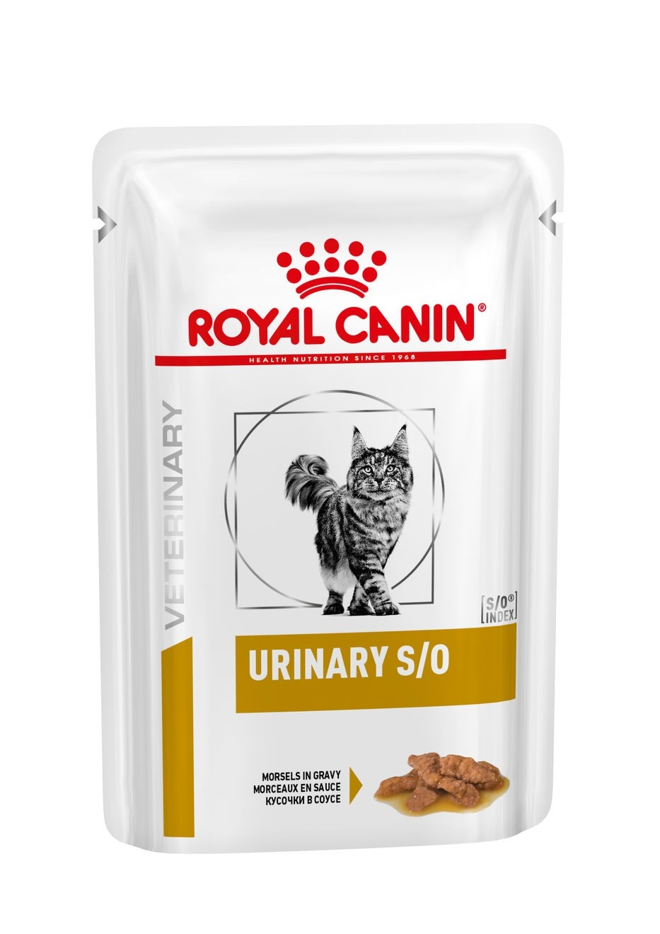 Royal Canin Veterinary Feline Urinary S/O em saquetas de mousse ou em pedaços