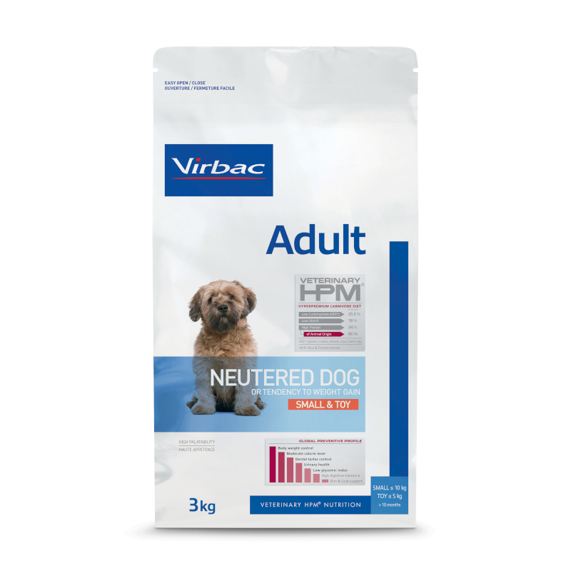 VIRBAC Veterinary HPM Neutered Small & Toy voor kleine, gesteriliseerde honden